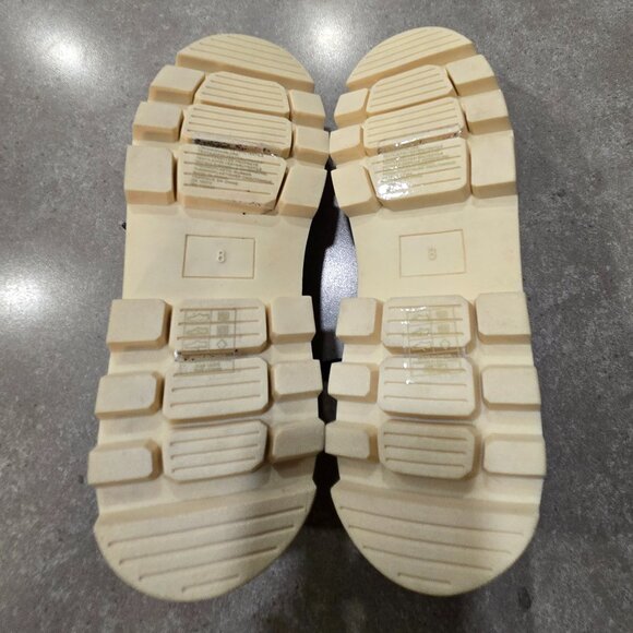 JOE FRESH Women's Denim Platform Sneakers w/Cream Lug Sole - Navy/Cream - Sze 8M - Picture 5 of 13